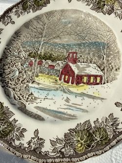 The Friendly Village Plate Johnson Bro