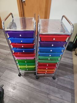 Rolling Storage Cart 10 Shelves