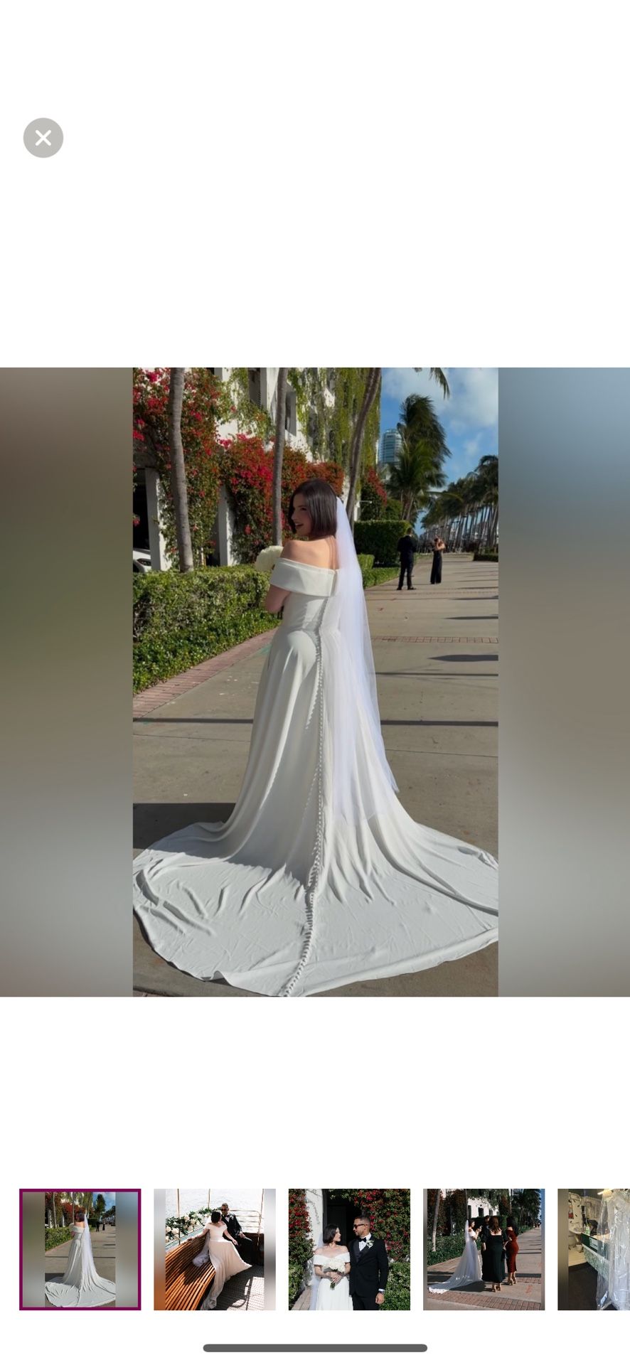Justin Alexander Off Shoulder Wedding Gown In Ivory