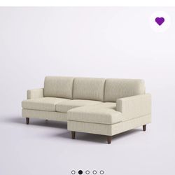 Wayfair Aristotele 2 Piece Corduroy Sectional 