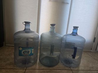 (3) 5 gallon water jugs