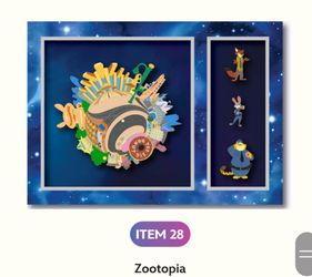 D23 Sunday World Of Zootopia Pin LE400