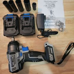 DEKO Cordless Impact Wrench Kit. New!