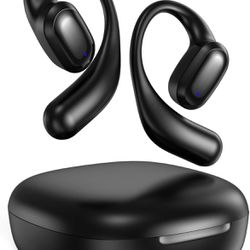 5.3 Bluetooth Wireless Earbuds Open Ear Headphones Long Lasting Battery With Charging Case