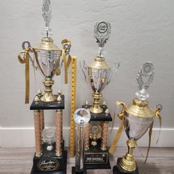Tall Trophies Dance Trophy Crystal, Use For Fantasy Football 
