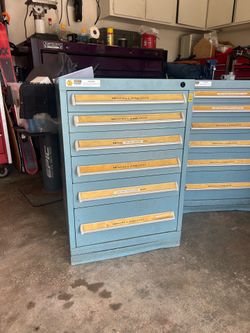 Stanley Vidmar tool boxes cabinets