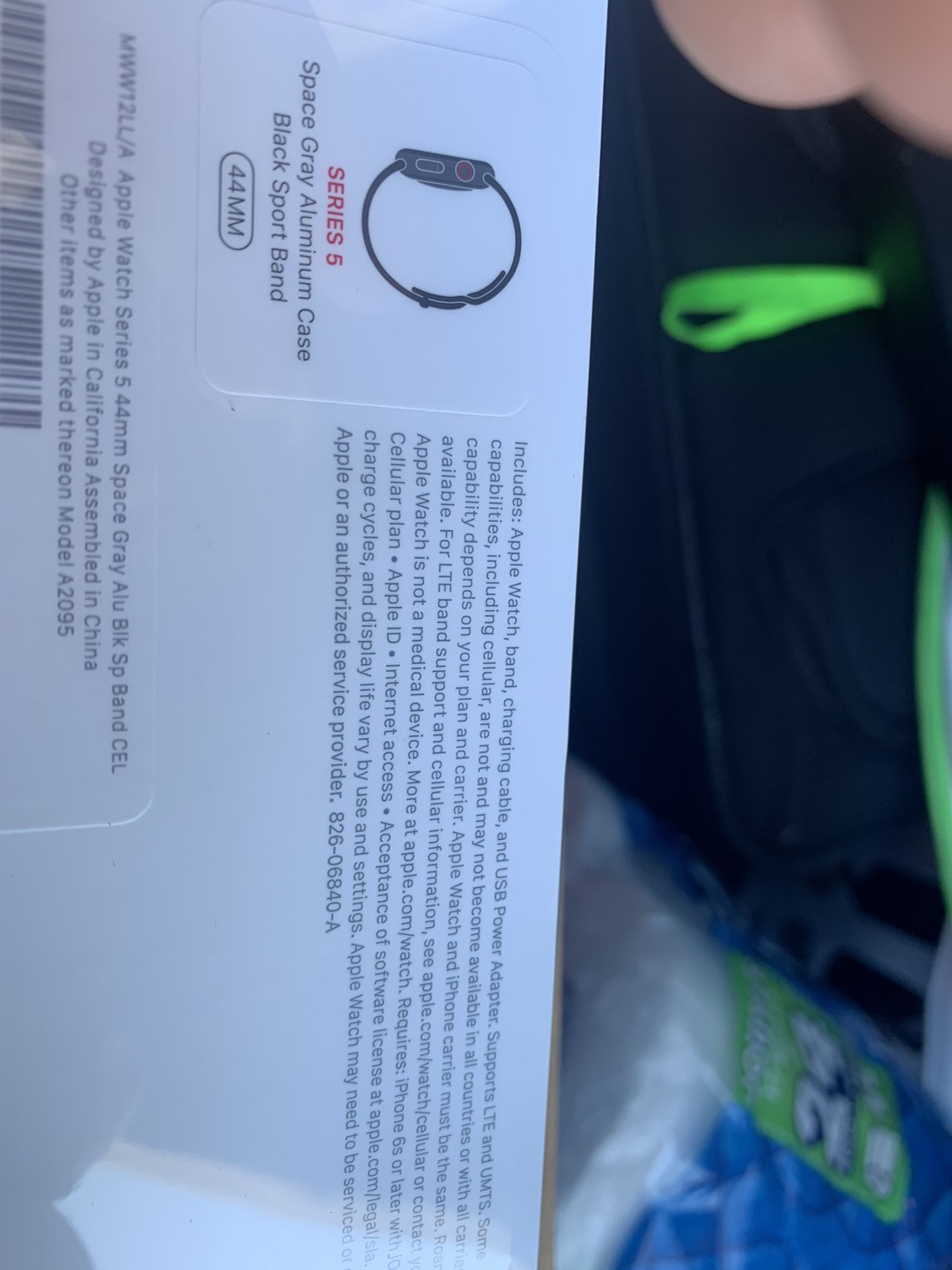 Apple Watch series 5 gps and Cellular 44mm black