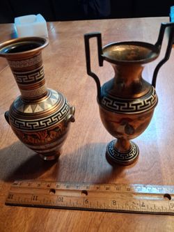 Greek mini copper vases