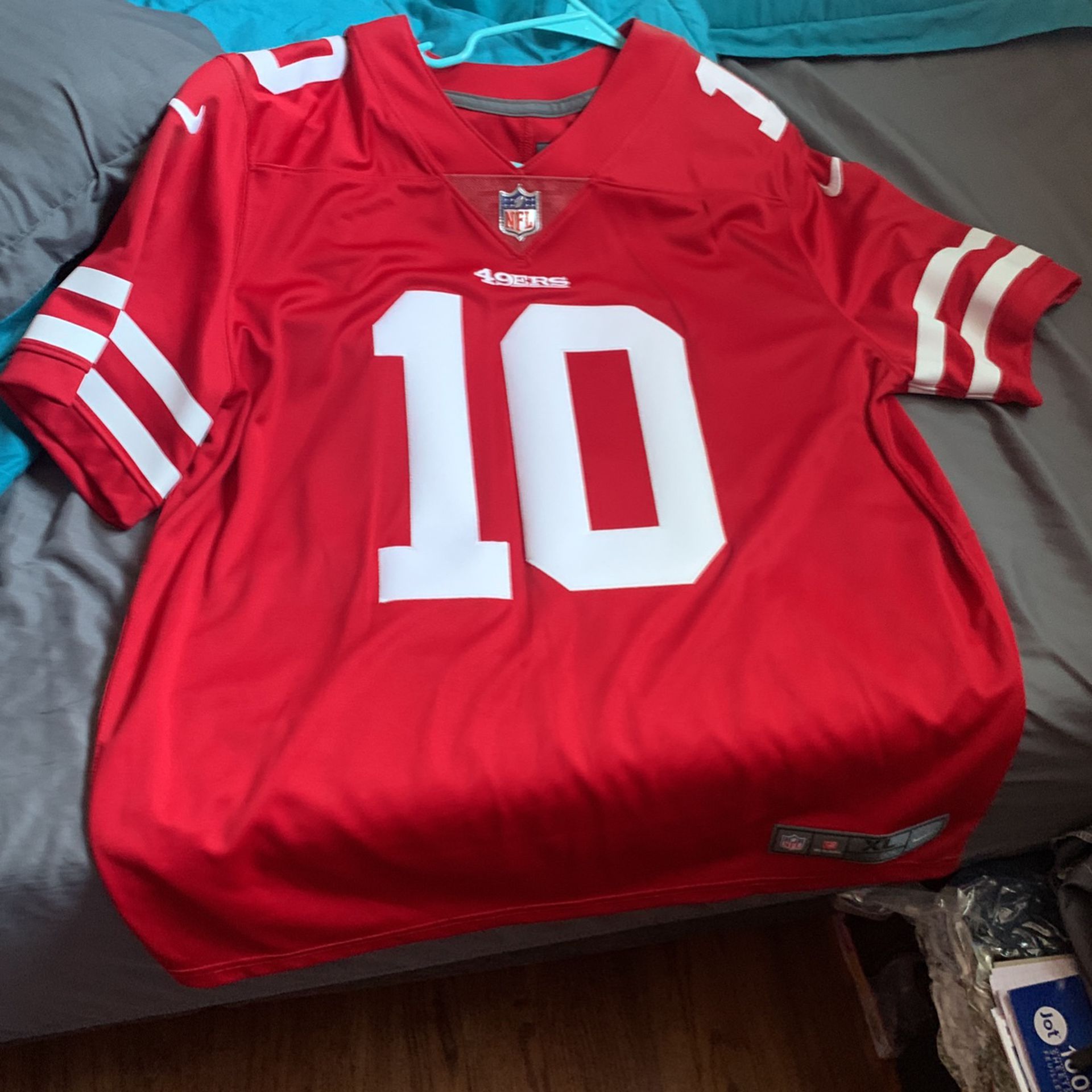 Like New 49er Jersey (wore One Time) XL mens
