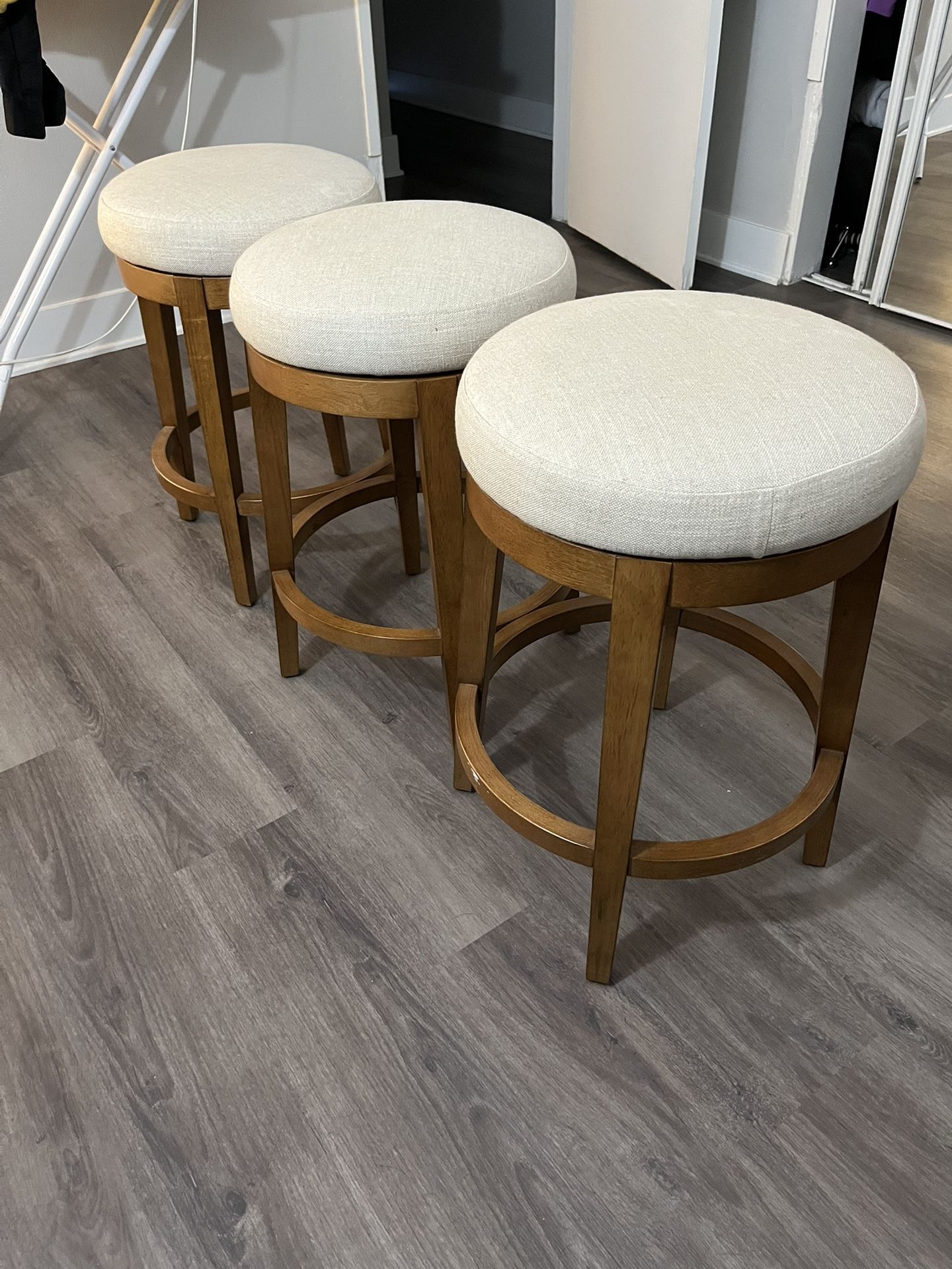 3 Counter Height Bar Stools 