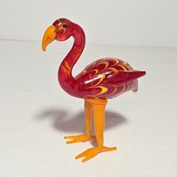 Glass Flamingo Figurine