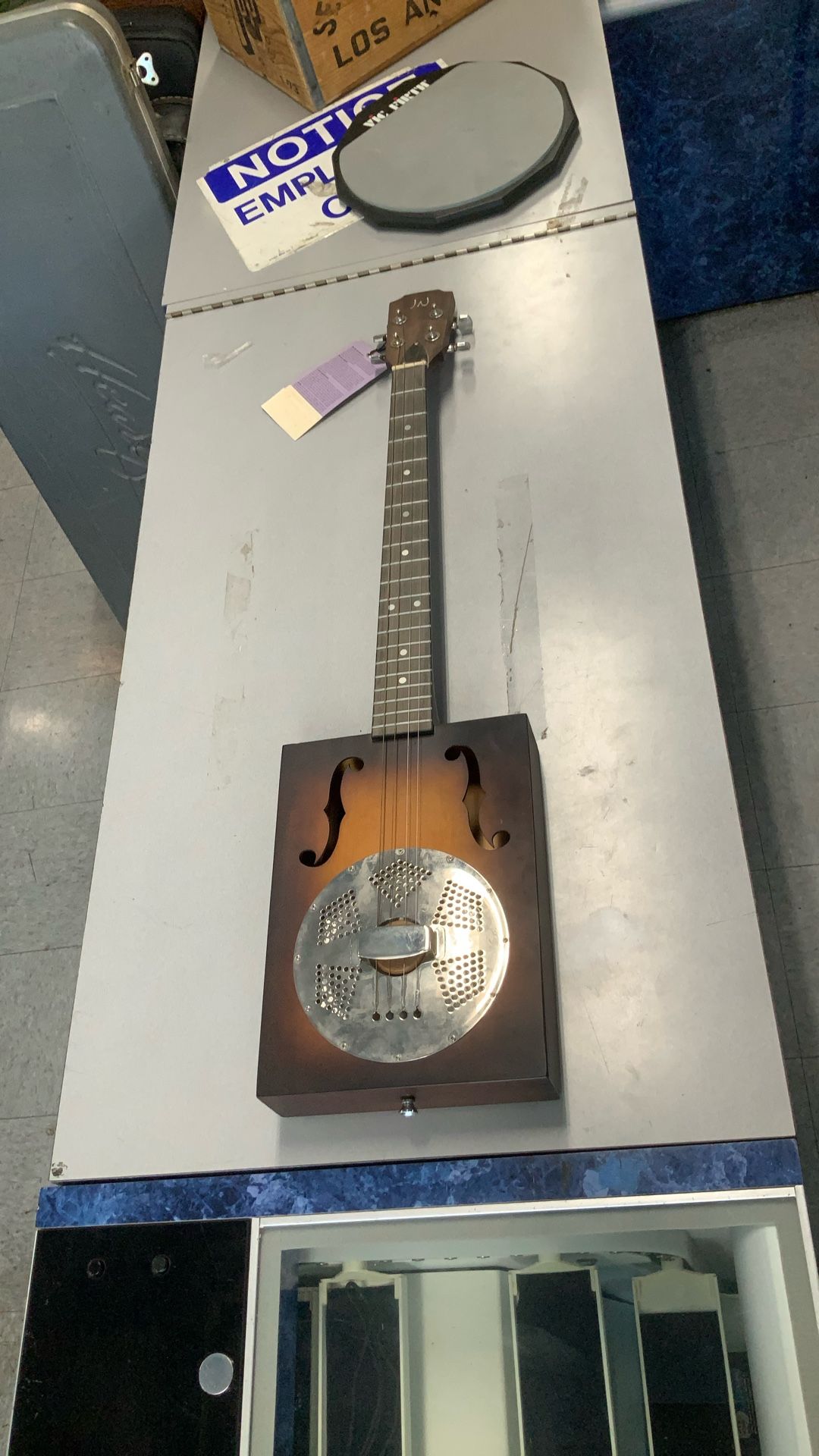 JN Guitars Cask Series Puncheon Acoustic Resonator Cigar Box Guitar