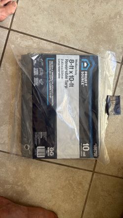 8 x 10’ tarp, 10mil reversible