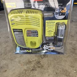 RYOBI  P126  Intelliport battery charger set. New.