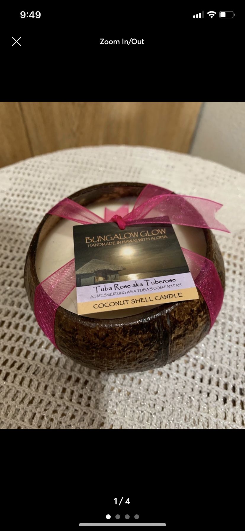 Bungalow Glow Large Coconut Shell Candle | Bubble Shack Hawaii