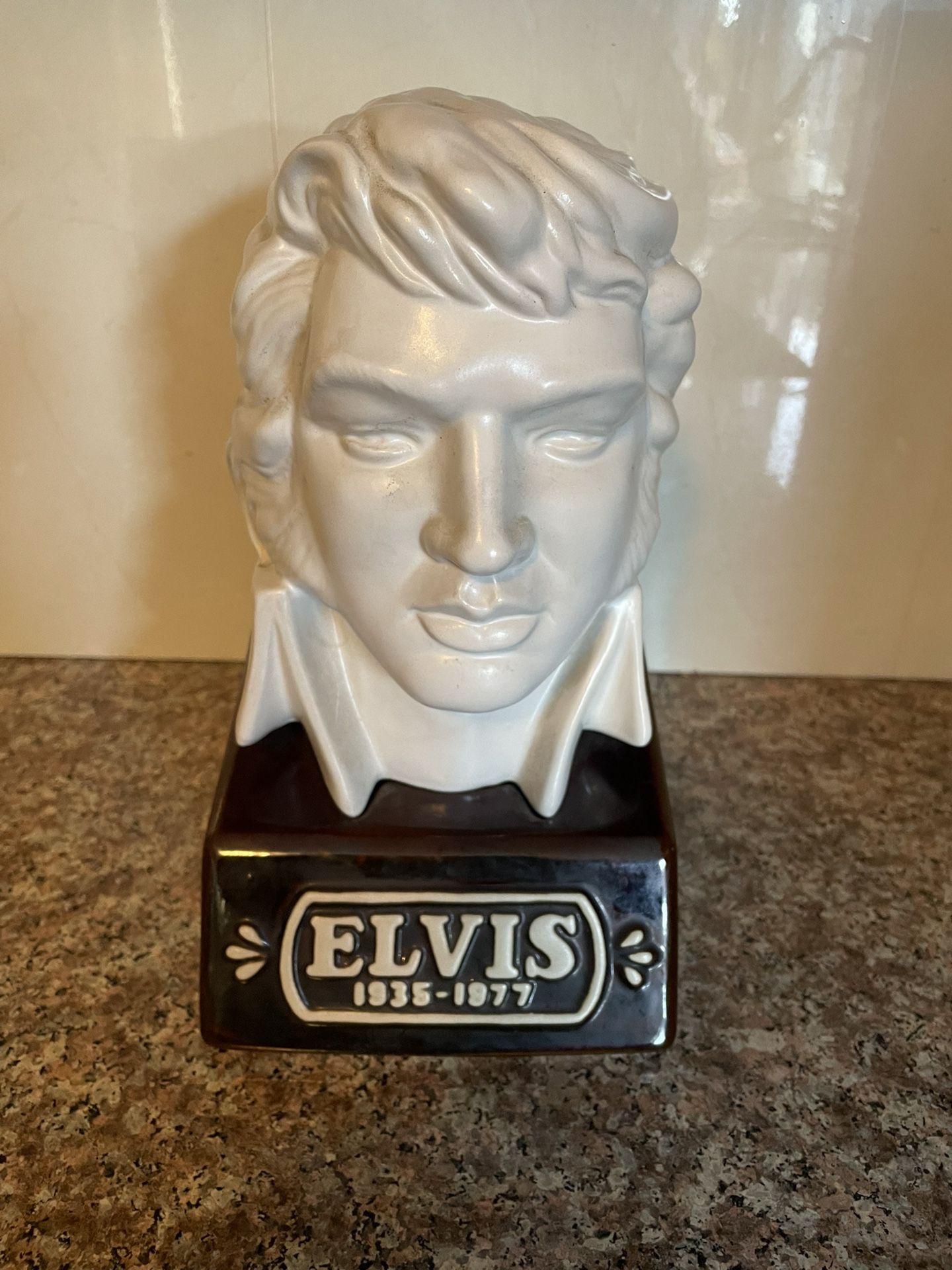EMPTY ELVIS PRESLEY 1(contact info removed) McCormick Distilling Co. Decanter  BUST HEAD VTG