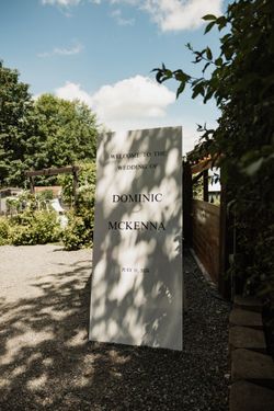 Wedding Welcome sign