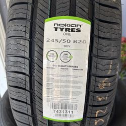 Set Of 4 New 245/50/20 Nokian ONE tires