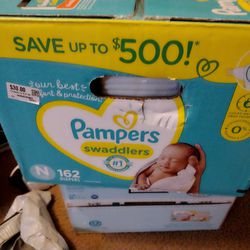 Brand New  Pampers  New Born 162