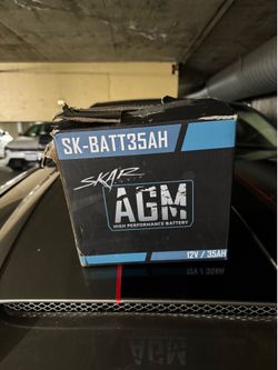 New AGM Skar audio battery
