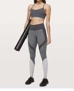 NEW Lululemon Early Extension HR Tight 28” Grey Leggings Size 6 Retail $118