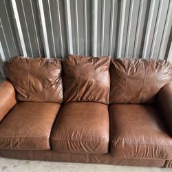 Genuine Leather Couch