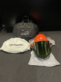Salisbury LFH40 Arc Flash 40 Cal Lift Hood Protection Helmet W/ Case 