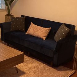 Blue Futon Couch