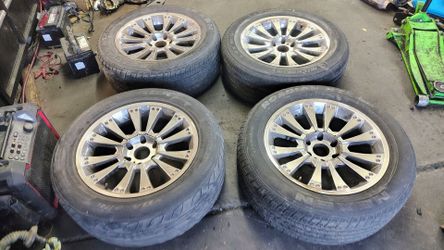 GM 6 x 139.7 Lug Pattern 20" Custom Rims with275/55/20 Tires, Set of four for $120