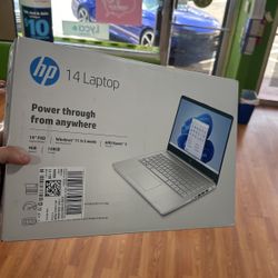 HP 14" FHD Laptop Computer, AMD Ryzen 3-3250, 4GB RAM, 128GB SSD, Silver, Windows 11 (S mode), 14-fq0110wm Brand New 