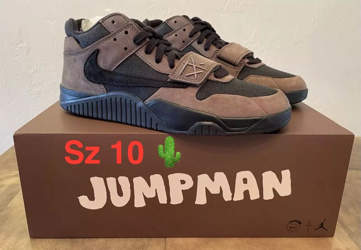 Jordan Travis Jumpman Jack Mocha Sz 10 New Olive Lobster