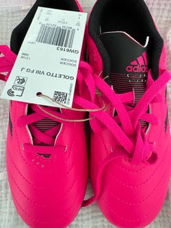 Girls new soccer shoes with cleats