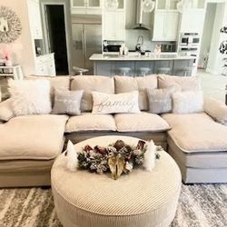 Double Chaise Sectional Sofa 