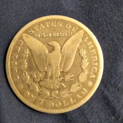 1881 cc Morgan silver dollar