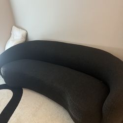 Black Boucle Couch