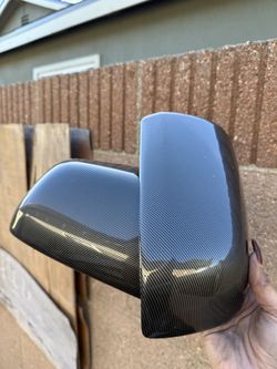 Evo X Carbon Fiber Mirror Cap Covers