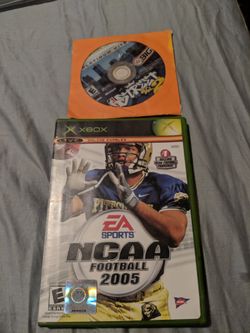 2 Xbox Games,Ncaa Football 05, Street 2
