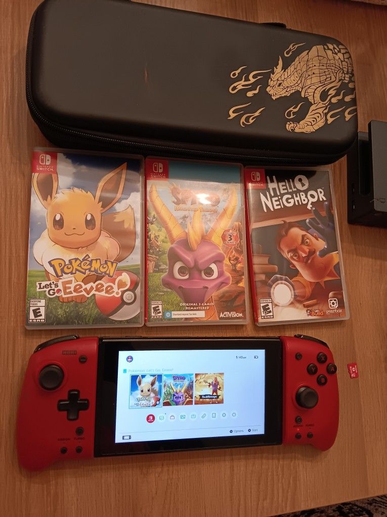Nintendo Switch, Games, Case, Memory Card