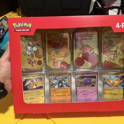 Sam's Club 151 (4 Mini Tins + 4 Promo Cards Bundle) - SV: Scarlet & Violet 151 (MEW) 