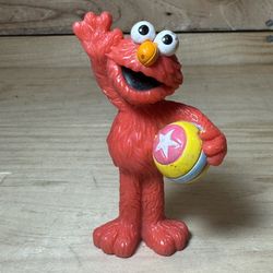 Vintage Sesame Street Elmo with Ball 3" Figure Cake Topper #scrappy