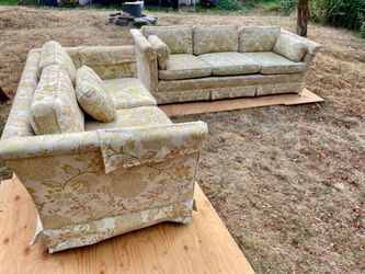 Vintage Couch Set High-quality Drexel Heritage 3-seat sofa and 2 seat sofa