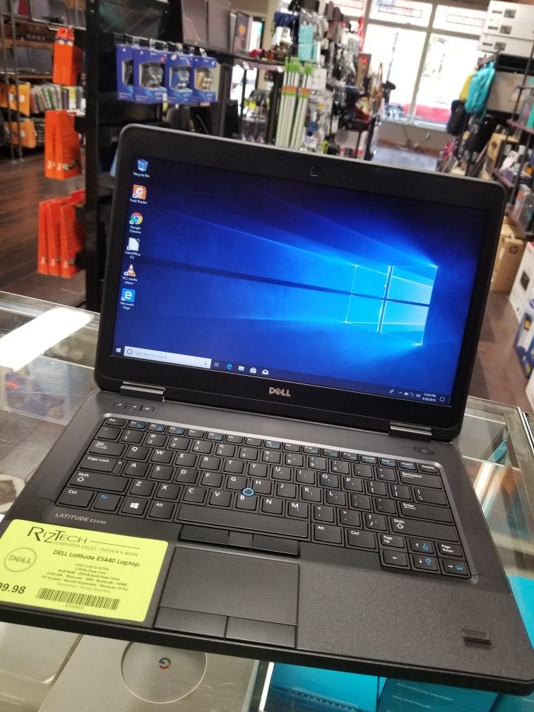 Dell Latitude E5440 Laptop i5 8GB RAM 256GB SSD DVD-RW Webcam WiFi HDMI Bluetooth 14" Windows 10 Pro