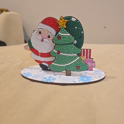 Santa Diamond Art Display