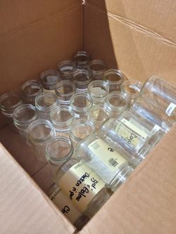 Glass spice jars