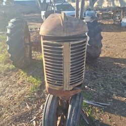 Old Case Tractor And Disc Plow