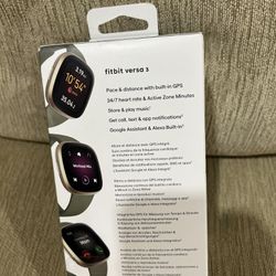 Fitbit Versa 3 New In Sealed Box.$145. Originally $249