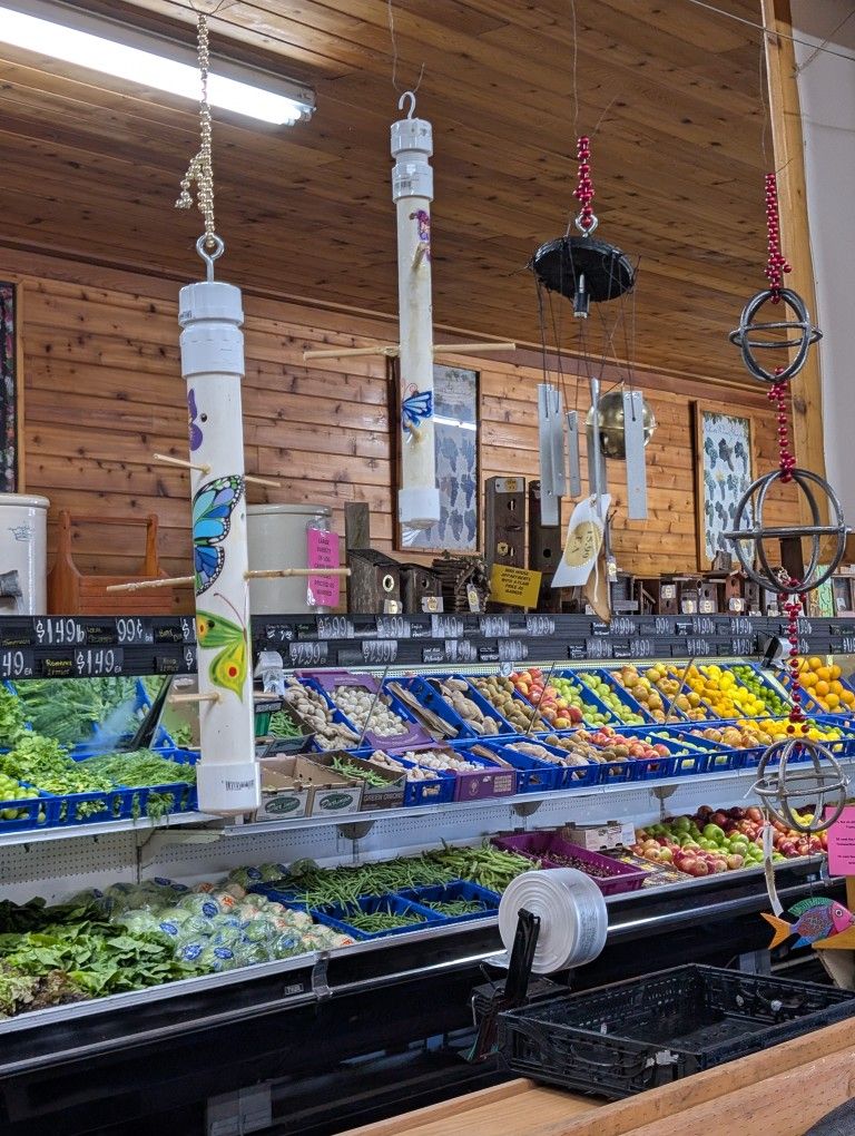 Refillable Homemade PVC Bird Feeder And More For Sale At Justy Produce And Flowers In Milwaukee
