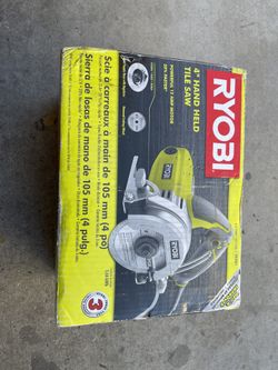Ryobi 4 Inch Hand Held Tile Saw