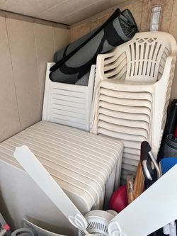 35 Chairs & 6 Tables $400 obo