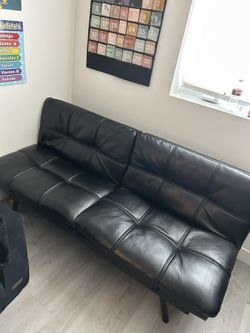 Leather Material Futon Couch